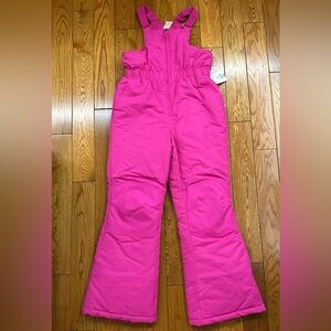 Faded Glory Vibrant Pink Girls Ski Overall- NWT